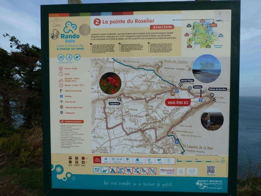 Chaumiere Cotiere: Plage A 500M,A Deux Pas Du Gr34 Plérin Zewnętrze zdjęcie